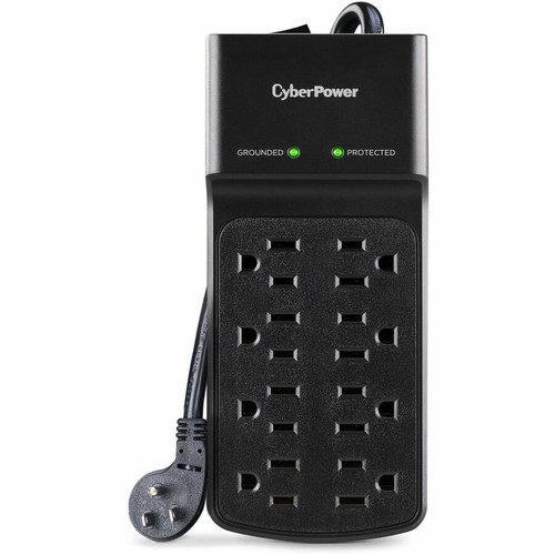 CyberPower B808 Essential 8 - Outlet Surge Protector with 2180 J Surge Suppression - Clamping Voltage 600V, 8 ft Cord, NEMA 5-15P, 15 (Fleet Network)