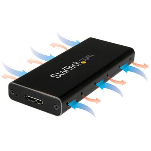 StarTechcom_USB_31_Gen_2_10Gbps_mSATA_Drive_Enclosure_-_Aluminum_-_Portable_Data_Storage_for_mSATA_and_mSATA_Mini_Half-Size_-_1_SMS1BMU313