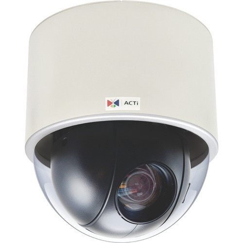 ACTi SpeedDome 3 Megapixel Indoor HD Network Camera - Color, Monochrome - Dome - H.264, H.265, MJPEG - 2048 x 1536 - 4.5 mm- 135 mm - (Fleet Network)