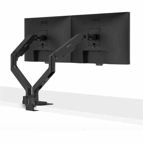 BenQ BDH01 Ergo Arm Dual Monitor Mount - 35" to 45" Screen Support - 88 lb Load Capacity - VESA 75 x 75/100 x 100 - Steel Desk Mount