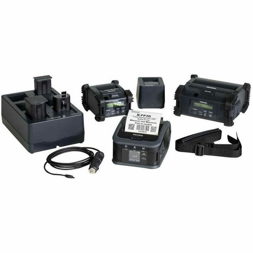 Toshiba B-FP3D-GH52-QM-R Mobile Direct Thermal Printer - Monochrome - Portable - Label/Receipt Print - USB - Bluetooth 2.1, 4.0 - IEEE (B-FP3D-GH52-QM-R)