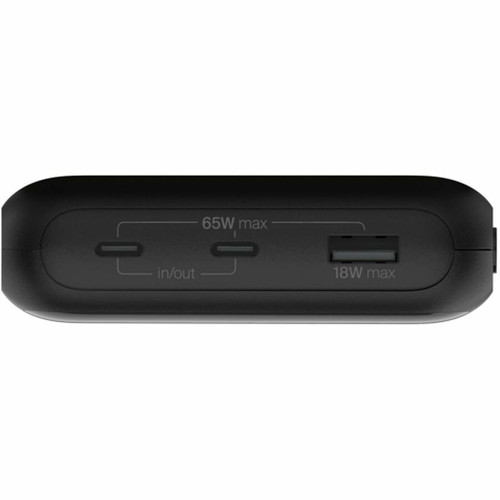 Belkin BPB020TTBK BoostCharge Pro 3-Port Laptop Power Bank 20K - 20000 mAh - 65W USB-C PD - Digital Display