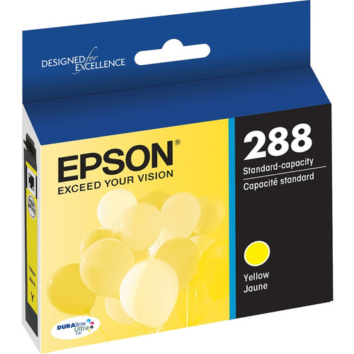 Epson DURABrite Ultra T288 Ink Cartridge - Yellow - Inkjet - Standard Yield - 165 Pages - 1 Each (Fleet Network)