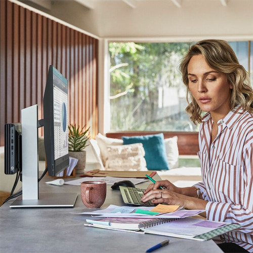 HP Elite 800 G9 Desktop Computer - Intel Core i5 14th Gen i5-14500T - 16 GB - 256 GB SSD - Mini PC - Intel Q670 Chip (BQ7Q0UC#ABA)