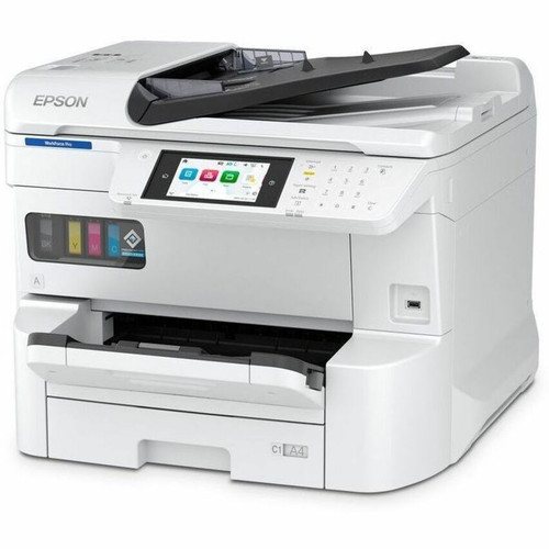 Epson C11CL35201 WorkForce Pro EM-C7100 Color Inkjet Multifunction Printer - Wired & Wireless - 25 ppm Mono / 24 ppm Color - 335-Sheet Capacity - 5"