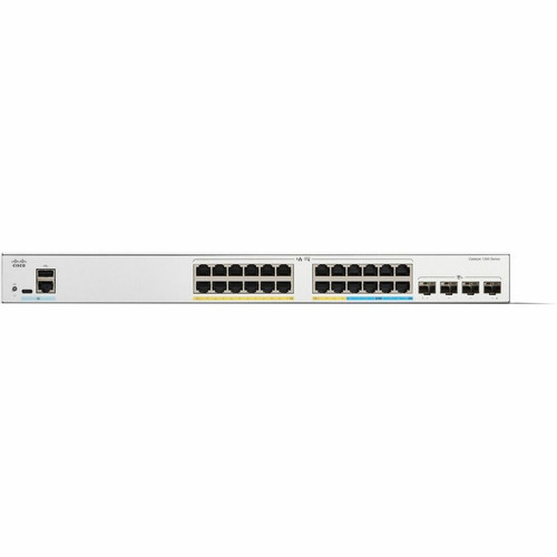 Cisco C1300-24MGP-4X-RF Catalyst 1300 24-Port Managed Switch - 16x Gigabit PoE+ - 8 x 2. 5GbE PoE+ - 4x SFP+ Uplinks - 375W PoE Budget - Layer 3 - 1U