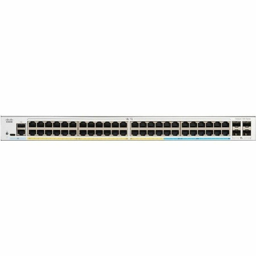 Cisco C1300-48T-4X-RF Catalyst 1300 48-Port Gigabit Ethernet Switch - 4x SFP+ Slots - Layer 3 Managed - 1U Rack-Mountable - Refurbished