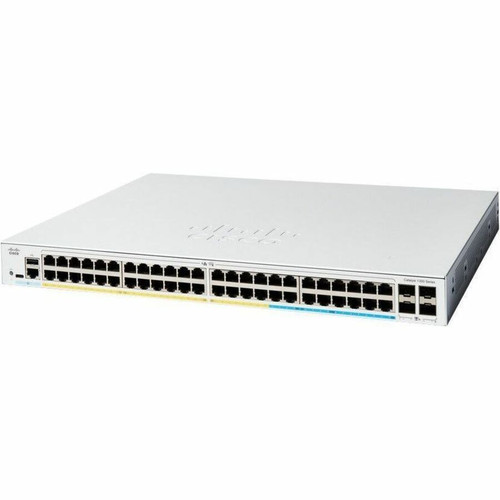 Cisco Catalyst C1300-48T-4X Ethernet Switch - 48 Ports - Manageable - 10 Gigabit Ethernet - 10/100/1000Base-T, 10GBase-X - Refurbished (Fleet Network)
