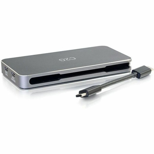 C2G USB-C 7-in-1 Dual Display Docking Station Bundle for Laptops - for Notebook, Hard Drive, Mouse, Keyboard, Tablet, Monitor, - - USB (C2G54477)