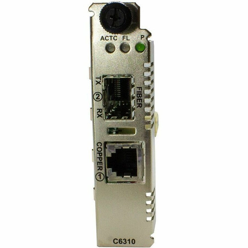 Transition Networks C6310-3340 ION POTS Media Converter - 5 km (3.11 Mile) - 1 x Expansion Slots - SFP - 1 x SFP Slots - DC (C6310-3340)