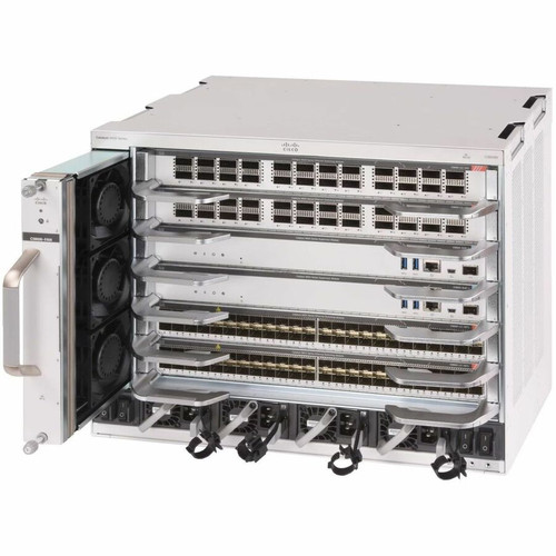 Cisco Catalyst 9600 Series 6 Slot Chassis - Refurbished - Modular - 8U - Rack-mountable (Fleet Network)