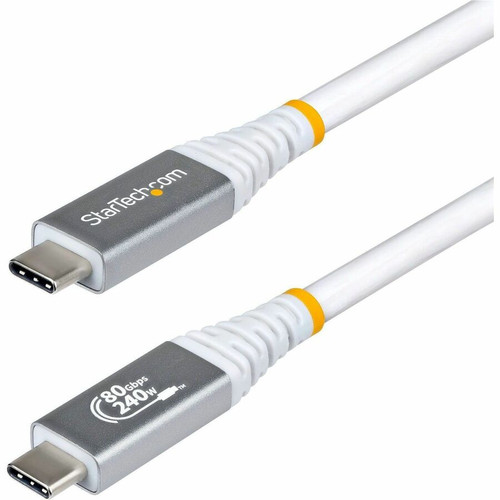 StarTech.com 1m (3.3ft) USB4 Cable, 80Gbps, USB-IF Certified USB-C Cable, 240W, 8K 120Hz/4K 240Hz DP2.1, Thunderbolt 4 Compatible, - / (Fleet Network)