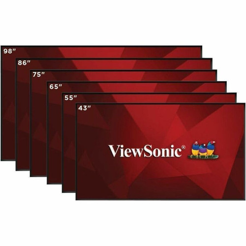 ViewSonic CDE75G3 Digital Signage Display - 75" (1905 mm) LCD MSD3683 - 3840 x 2160 - 500 cd/m² - 2160p - HDMI - USB - - Black - (Fleet Network)