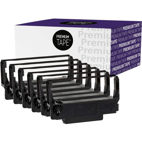 Premium Tape Ribbon - Alternative for Epson ERC-38 / 30 / 34 - Black - 6 / Pack - 1 Pack (Fleet Network)