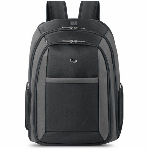 Solo Sterling Carrying Case (Backpack) for 16" Notebook - Black - Ballistic Poly, Polyester Body - Checkpoint Friendly - Backpack - x (Fleet Network)