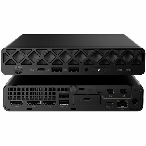 HP CP3M1AT#ABA EliteDesk 8 G1a Mini PC - AMD Ryzen 5220 Hexa-core - 16GB DDR5 - 512GB PCIe NVMe SSD - Windows 11 Pro - Jack Black