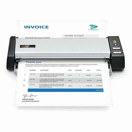 Plustek MobileOffice D430 Plus Sheetfed Scanner - 600 x 600 dpi Optical - 48-bit Color - 16-bit Grayscale - Color, Monochrome, Scan - (Fleet Network)