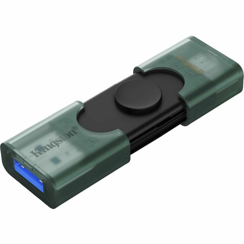 Kingston DataTraveler Duo 256GB (USB 3.2 (Gen 1) Type A + USB 3.2 (Gen 1) Type C) On-The-Go Flash Drive - 256 GB - USB 3.2 (Gen 1) A, (Fleet Network)
