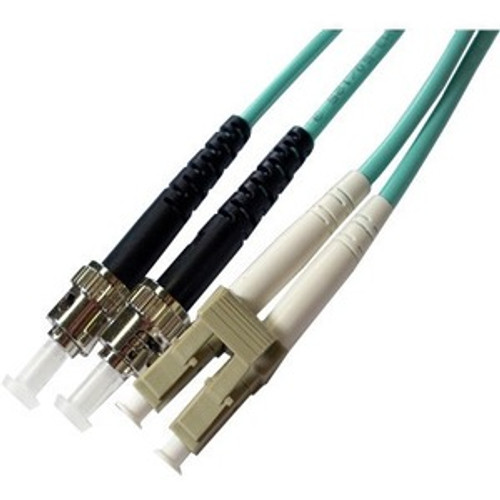 Axiom LC/ST Multimode Duplex OM4 50/125 Cable - 49.2 ft Fiber Optic Network Cable for Network Device - First End: 2 x LC Male Network (Fleet Network)