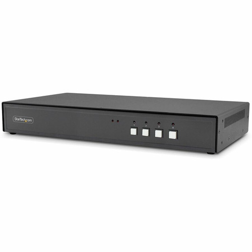 StarTech.com Secure 4-Port KVM Switch, HDMI or DisplayPort, 4K 60Hz, NIAP 4.0, CAC, Made in the USA - Securely control four HDMI or DP (Fleet Network)