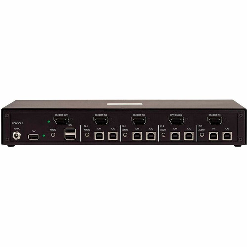 StarTech.com CK4-HP104C Secure 4-Port KVM Switch - HDMI or DisplayPort - 4K 60Hz - NIAP 4.0 - CAC - Made in USA