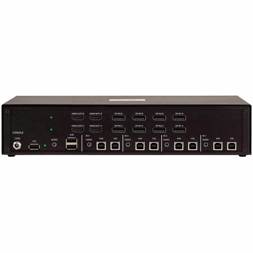 StarTech. com CK4-PM204C Secure Quad-Monitor KVM Switch - 2x DP to 4x HDMI - 4K 30Hz - NIAP 4. 0 - Metal Housing - CAC - Made in USA