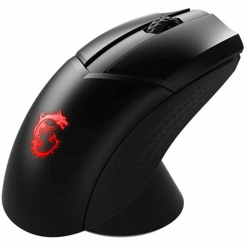 MSI Clutch Wireless Optical Gaming Mouse Rechargeable Radio Frequency 2.40 GHz USB 2.0 20000 Dpi 6 Programmable Buttons CLUTCHGM41LW