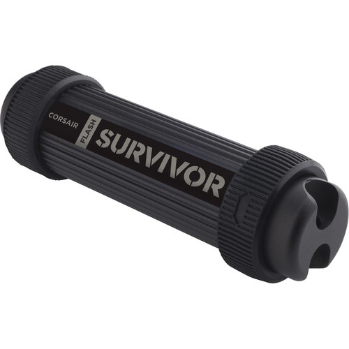 Corsair Flash Survivor Stealth 256GB USB 3.0 Flash Drive - 256 GB - USB 3.0 - Black - 5 Year Warranty (CMFSS3B-256GB)