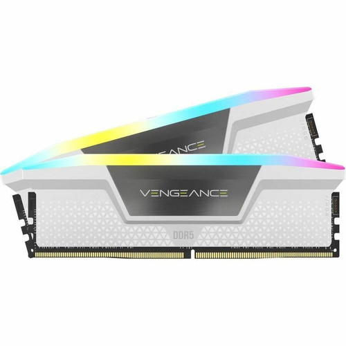 Corsair Vengeance RGB RAM Module - For Motherboard, Gaming PC, PC/Server - 32 GB (2 x 16GB) - RGB - DDR5-5600/PC5-44800 DDR5 SDRAM - - (CMH32GX5M2B5600C40W)