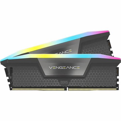 Corsair Vengeance RGB RAM Module - For Motherboard, PC/Server - 32 GB (2 x 16GB) - RGB - DDR5-6000/PC5-48000 DDR5 SDRAM - 6000 MHz - - (CMH32GX5M2B6000Z30K)