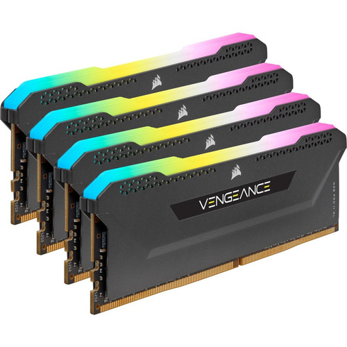 Corsair Vengeance RGB Pro SL DDR4 Memory Kit 4 X Black Motherboard Desktop DRAM For PC GB CMH64GX4M4D3600C18