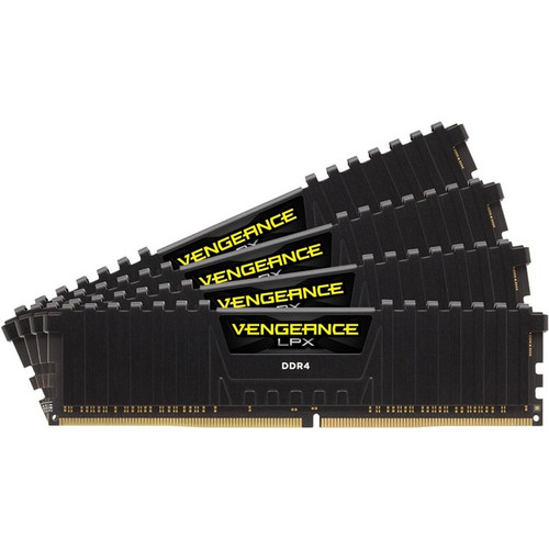 Corsair Vengeance LPX 32GB (4x8GB) DDR4 DRAM 2666MHz C16 Memory Kit - Black Kit - 32 GB (4 x 8GB) - DDR4-2666/PC4-21300 DDR4 SDRAM - - (Fleet Network)