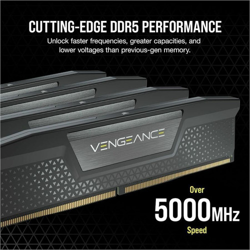 Corsair Vengeance RAM Module - For Motherboard, Desktop PC - 32 GB (2 x 16GB) - DDR5-6000/PC5-48000 DDR5 SDRAM - 6000 MHz - CL36 - V - (CMK32GX5M2E6000Z36)