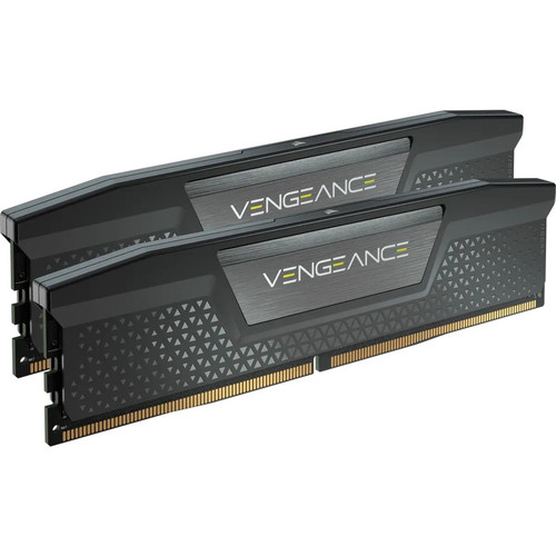 Corsair Vengeance 64GB (2x32GB) DDR5 DRAM 5600MHz C40 Memory Kit - Black - For Desktop PC, Motherboard - 64 GB (2 x 32GB) - DDR5 SDRAM (CMK64GX5M2B5600C40)