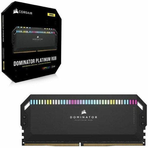 Corsair Dominator Platinum RGB RAM Module - For Desktop PC, Motherboard - 32 GB (2 x 16GB) - RGB - DDR5-6400/PC5-51200 DDR5 SDRAM - - (CMT32GX5M2B6400C32)