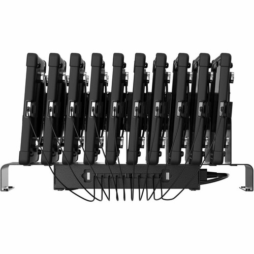 CTA Digital 10 Slot Gang Charger w/ 12 Ports for Additional Devices - Wired - Tablet PC - 10 Slot - Charging Capability - 12 x USB (CP-10GANGALB)