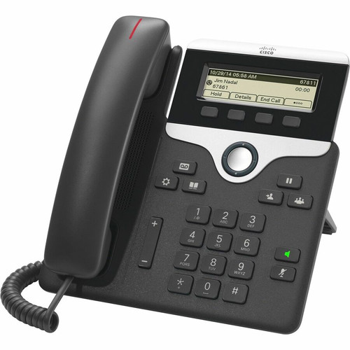 Cisco CP-7811-3PWNAK9-RF IP Phone 7811 Refurbished - VoIP - 1 SIP Line - 2 Network Ports - PoE - Wall Mountable