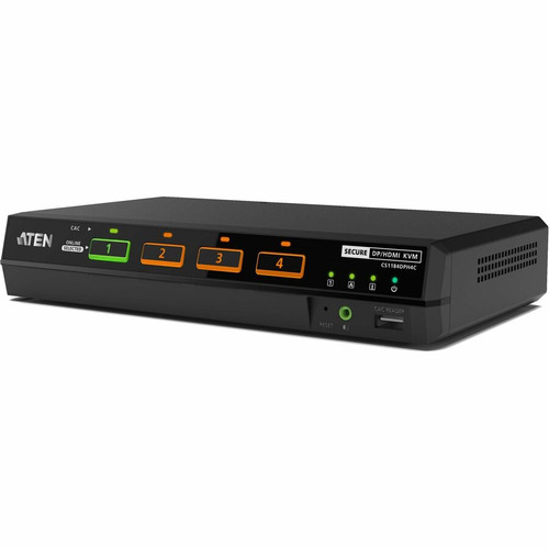 ATEN 4-Port USB 5K DisplayPort/HDMI Universal Secure KVM Switch with CAC (PSD PP v4.0 In Evaluation) -TAA - 4 Computer(s) - 5K - 5120 (Fleet Network)