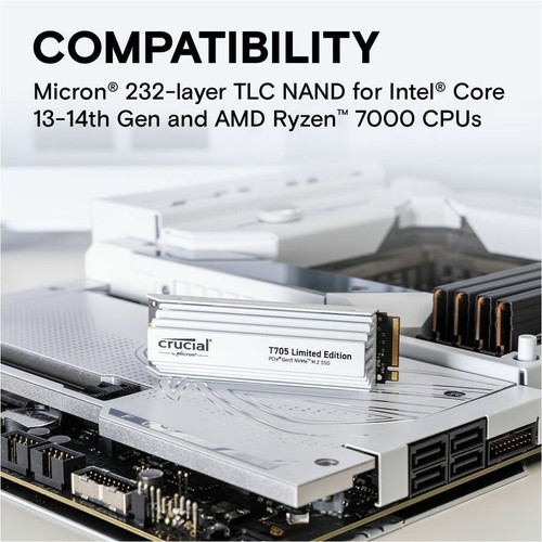 Crucial 2 TB M.2 2280 NVMe PCIe 5.0 Internal Solid State Drive For Motherboards Gaming PCs And Desktops Motherboard Desktop Express CT2000T705SSD5A