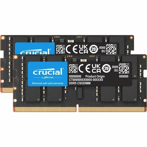 Crucial RAM Module - For Notebook, Desktop PC, Computer, Motherboard - 32 GB (2 x 16GB) - DDR5-6400/PC5-51200 DDR5 SDRAM - 6400 MHz - (Fleet Network)