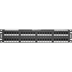Panduit DP486X88TG 48-Port Network Patch Panel - 48 x RJ-45 - 48 Port(s) - 48 x RJ-45 - 48 x RJ-11 - 2U High - Rack-mountable (Fleet Network)