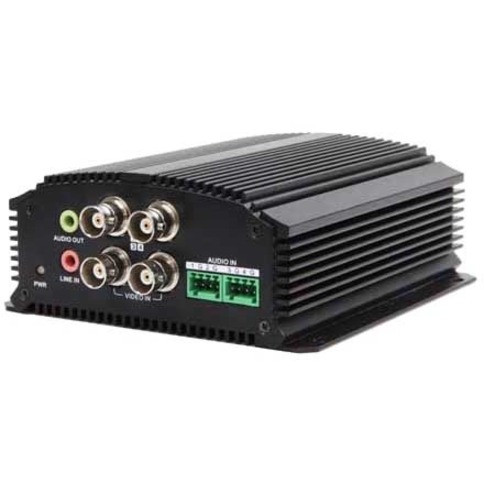 Hikvision DS-6704HWI 4-Channel Video Encoder - H. 264/MPEG-4 - NTSC - 30 fps - Ethernet - Remote Management