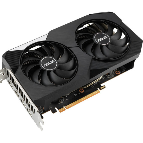 Asus AMD Radeon RX 6600 XT 8 GB GDDR6 Graphics Card 2.40 GHz Game Clock 2.61 Boost 128 Bit Bus Graphic Width X DUAL-RX6600XT-O8G