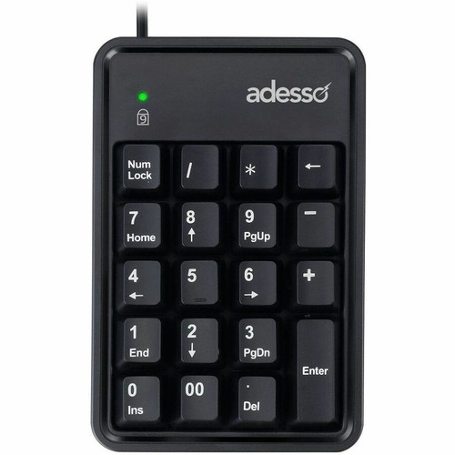 Adesso Easytouch 600UB Keypad - Cable Connectivity - Compact - USB Interface - 19 Key(s) - Windows 7, Mac OS - PC, Mac - Cherry MX Red (Fleet Network)