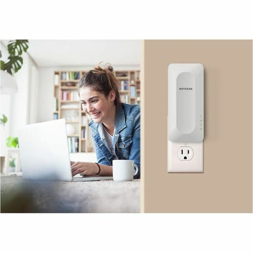 Netgear EAX15-200CNS AX1800 Wi-Fi 6 Mesh Range Extender - Dual Band - 1. 8 Gbps - Gigabit Ethernet - Plug-in/Wall Mount