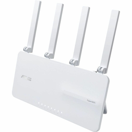 Asus EBR63 ExpertWiFi Wi-Fi 6 Dual-Band Wireless Router - Quad-Core 1. 7 GHz - 4x Gigabit LAN - 4 External Antennas - 375 MB/s - Wall/Ceiling Mountable