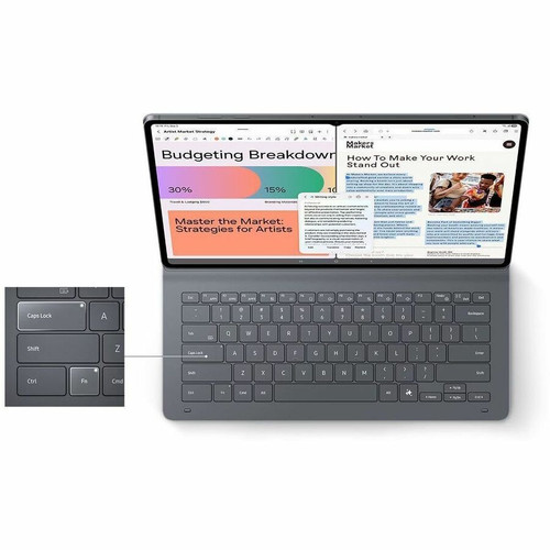 Samsung Keyboard/Cover Case (Book Fold) Galaxy Tab S11 Ultra Tablet - Black - 12.87" (326.90 mm) Height x 8.29" (210.60 mm) Width x (EF-DX930BBEGCA)