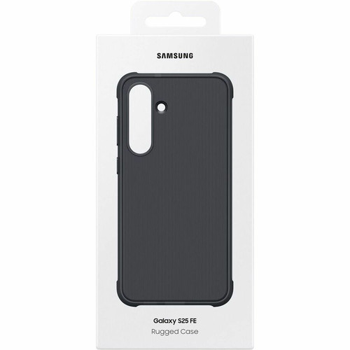 Samsung Galaxy S25 FE Rugged Case - For Samsung Galaxy S25 FE Smartphone - Black - Silky, Soft-touch - Drop Resistant, Anti-slip - - (EF-RS731CBEGCA)