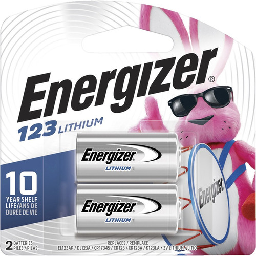 Energizer Lithium 123 3-Volt Battery - For Multipurpose - 3 V DC - 2 / Pack (Fleet Network)