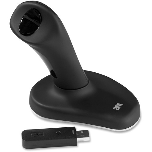 3M Ergonomic Wireless Mouse - Optical - Wireless - Black - USB - Right-handed - 1 (Fleet Network)